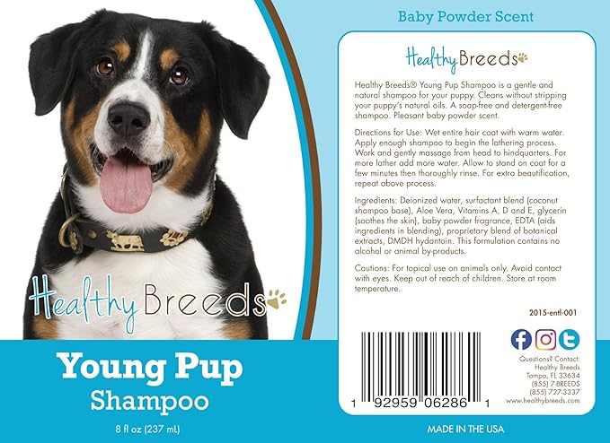 Healthy Breeds Entlebucher Mountain Dog Young Pup Shampoo 8 oz