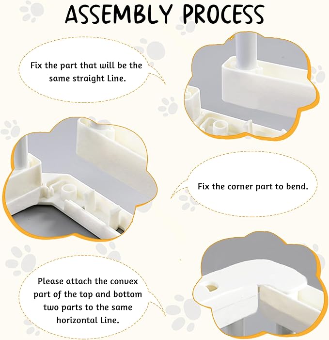 Pet Playpen Outdoor/Indoor, 28 inch Height Portable Dog Pen Dog Fence Exercise Pen with Doors for Dogs, Rabbits Kennel Crate Fence Tent Pet Puppy Playpen for Camping, RV,Yard(52*39*28 inch/10 Panels)