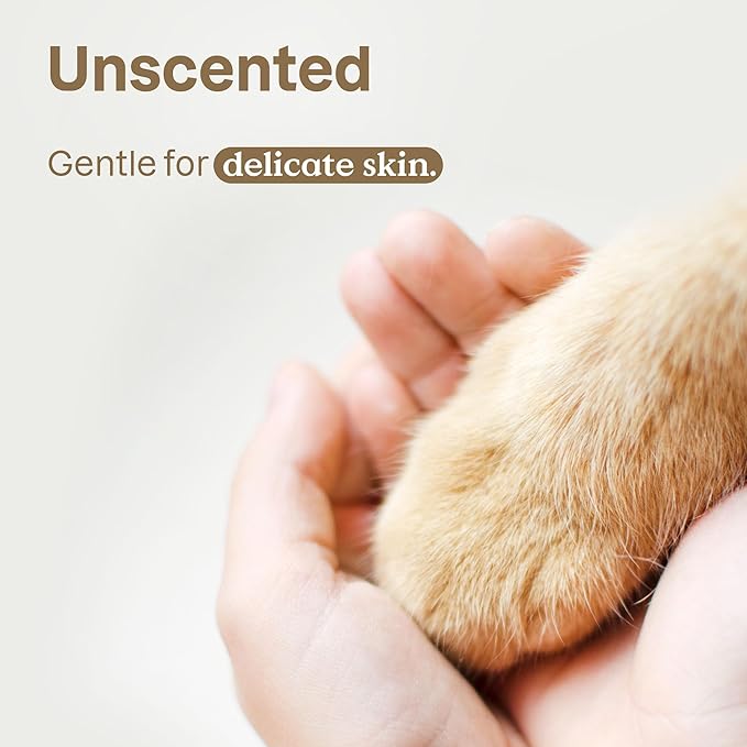 ATTITUDE Pet Grooming Wipes, Plant and Mineral-Based Ingredients, Vegan and Cruelty-Free Biodegradable Products, Unscented, 72 count (Pack of 6)