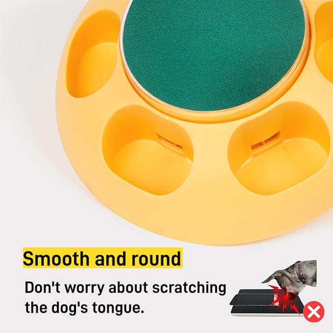 Multi-Functional Dog Scratch Pad for Nails,Slow Feeder Dog Bowls with Treat Box, Nail File Toy,Scratch Board for Dogs,4 Replaceable Sandpaper Sheets