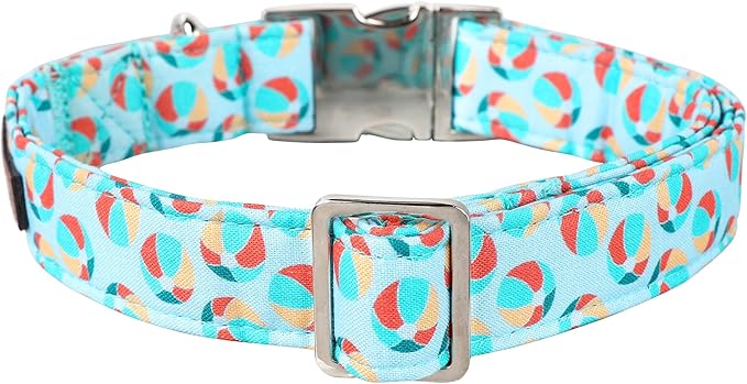 Lionet Paws Boy Dog Collar, Comfortable Adjustable Cute Sea Lion's Ball Collar with Metal Buckle for Male Dogs Gift, XLarge, Neck 16-26 inches