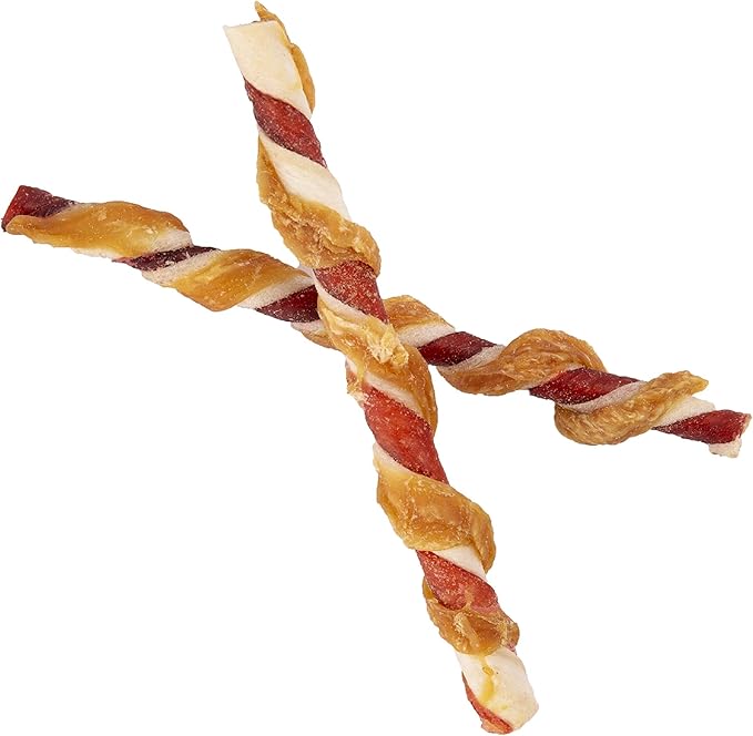 Good'n'Fun Good ’n’ Fun Triple Flavor Twists 8 Count, Gourmet Dog Treats