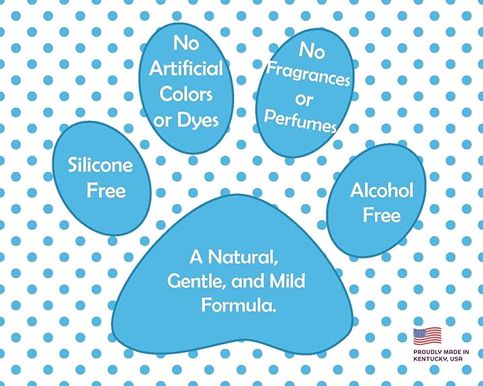 Natural Hypoallergenic Unscented Dog Shampoo with Pump, 17oz