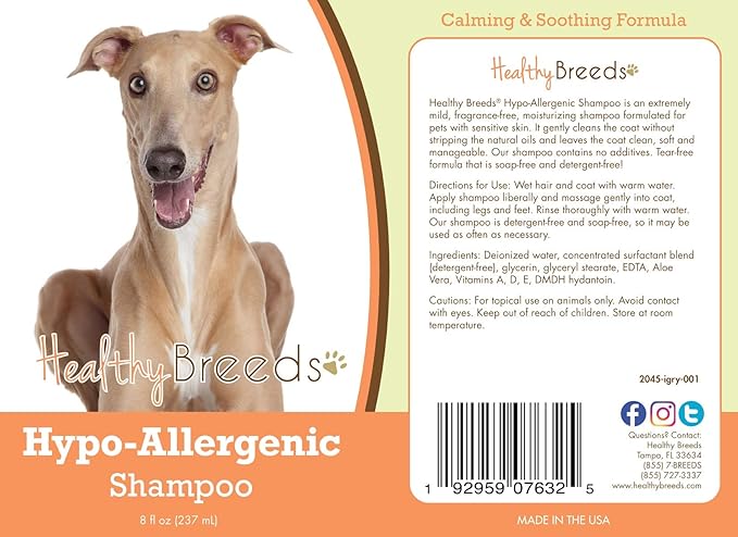Healthy Breeds Italian Greyhound Hypo-Allergenic Shampoo 8 oz