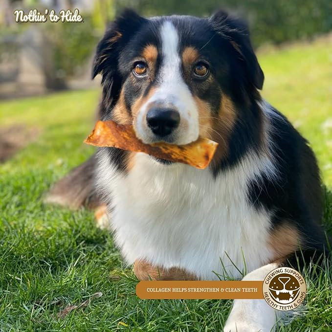 Fieldcrest Farms Nothin to Hide Flip Chips Dog Chews - All Natural Rawhide Alternative Treats for Dogs, Chicken, Beef or Peanut Butter Flavor Snack for All Breed Dogs - 3 Pack (Peanut Butter)