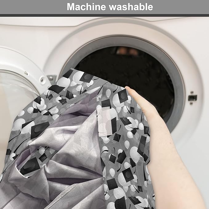 Lunarable Graduation Dog Crate Cover, Clutter of Mortarboard and Balloons in Greyscale Tones, Easy to Use Pet Kennel Cover for Cats & Medium Dogs, 30 Inch, Charcoal Grey Dimgray