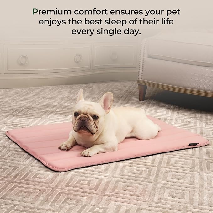 BALANCE Dog Crate Pad, Dog Foam Crate Mat Kennel Pad, Washable Water-Resistant Pet Bed Flat Dog Cage Mat for Medium Dogs