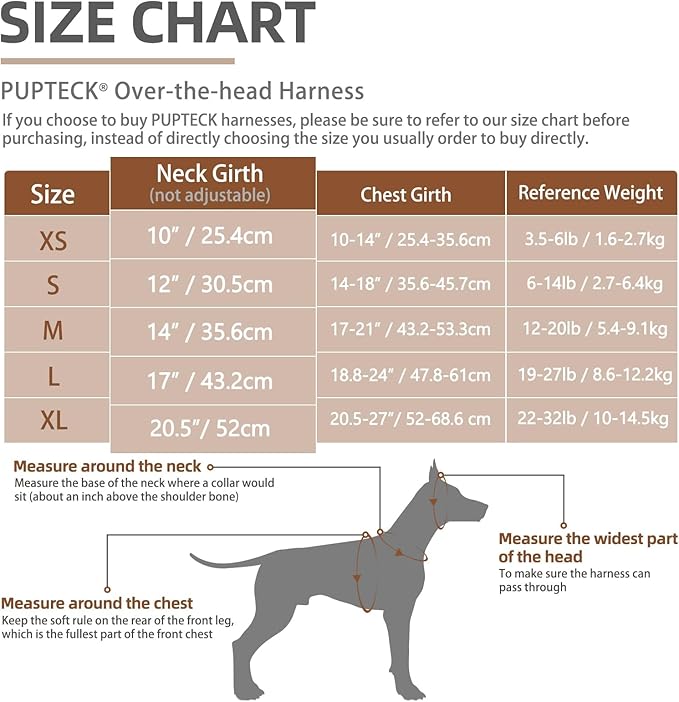 PUPTECK Soft Mesh Dog Harness and Leash Set Pet Puppy Cat Comfort Padded Vest No Pull Harnesses, Solid Purple, S