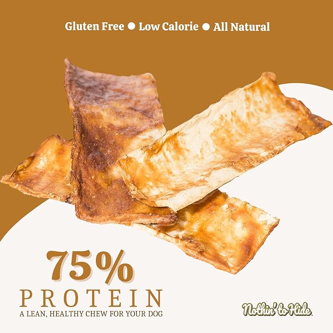 Fieldcrest Farms Nothin to Hide Flip Chips Dog Chews - All Natural Rawhide Alternative Treats for Dogs, Chicken, Beef or Peanut Butter Flavor Snack for All Breed Dogs - 3 Pack (Peanut Butter)