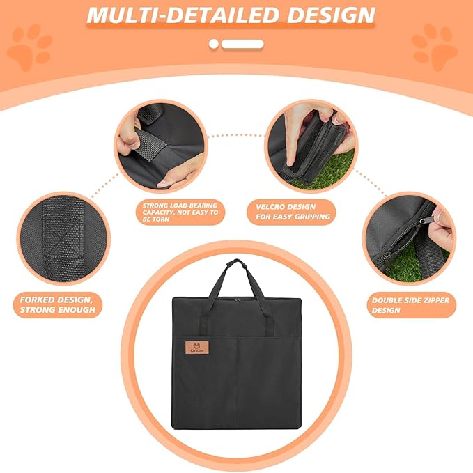 PJYuCien Dog Playpen Storage Bag, Suitable for 24"x30" Foldable Exercise Pet Playpen, Dog Fence- Oxford Cloth Fabric, Waterproof and Moisture-Proof