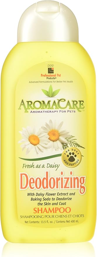 Daisy Deodorizing Pet Shampoo Gentle Cleansing Flower Extract Baking Soda 13.5oz