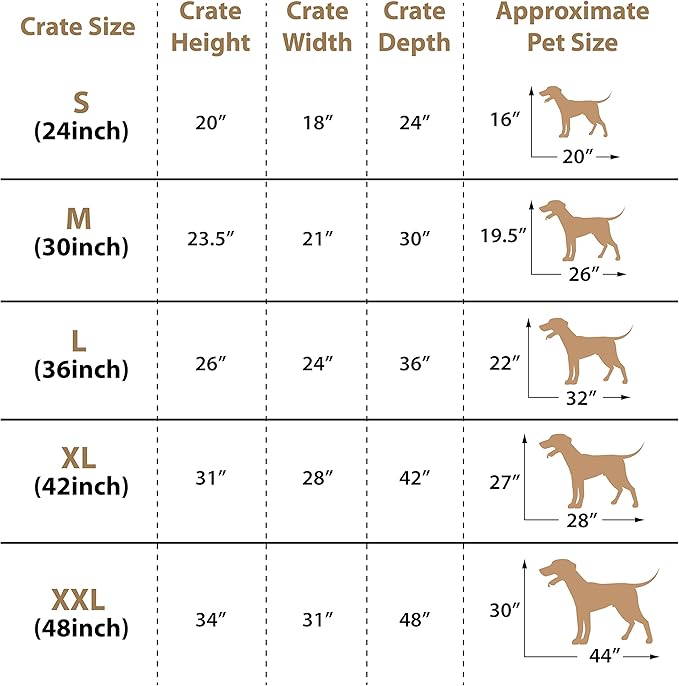 Black Standard Small 24 inch Dog Cage