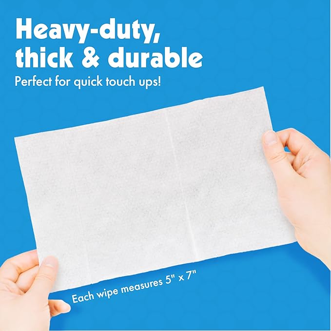 Petkin Mega PetWipes, 200 Wipes - Pet Wipes for Dogs and Cats - For Face, Paws, Ears, Body and Eye Area - Super Convenient Dog Cleaning Wipes, Ideal for Home or Travel - Easy to Use