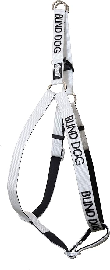 Limited Blind Dog White Color Coded Alert Warning L XL Non-Pull Dog Harness Prevents Accidents by Warning Others of Your Dog in Advance