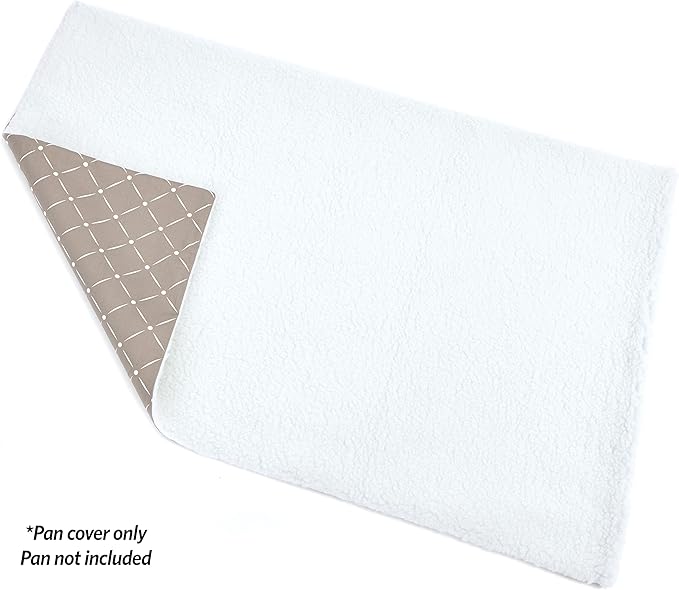 MidWest Homes for Pets Quiet Time Reversible Crate Pan Cover 48' Mushroom Diamond/Fleece