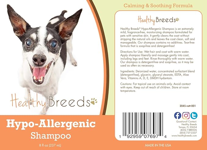 Healthy Breeds Rat Terrier Hypo-Allergenic Shampoo 8 oz