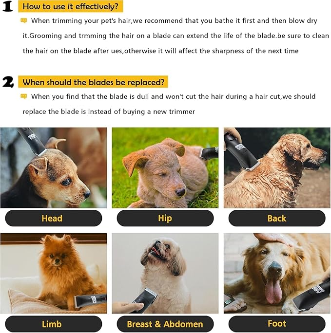 4F Dog Clipper Blade: Titanium Coated SK2 Steel, Universal Fit for Andis, Oster A5, Wahl KM - 3/8" Cut for Dogs & Cats