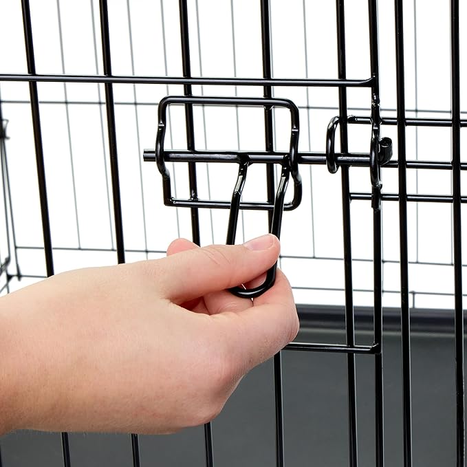 Carlson Pet Products Secure and Foldable Single Door Metal Dog Crate, Intermediate