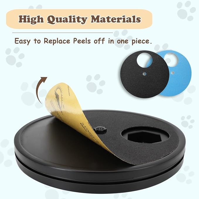 5pcs Dog Scratch Replacement Pad, Self-Adhesive Emery Paper Scratching Dog Pad, Replaceable Sticky Sandpaper Dogs Scratch Board,Refillable Discs & Board for Nail Care