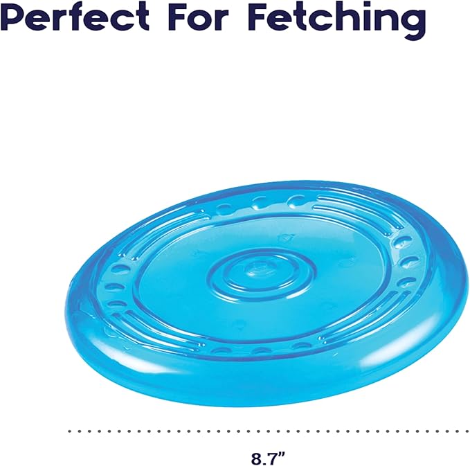Petstages Orka Flyer Royal Blue Flying Disc Dog Fetch Toy