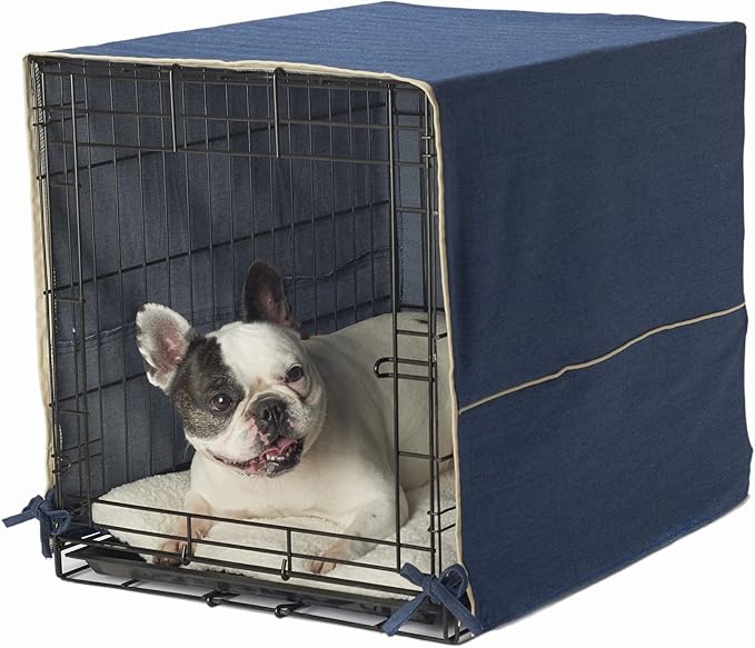 Pet Dreams Dog Crate Cover, Breathable, Dog Kennel Cover, Single Door, Dog Cage Covers for Dog Crates, Fabric Dog Crate Covers (Fits iCrates 18, 24, 30, 36, 42, 48 inches)