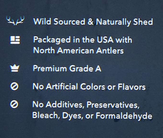 Amazon Brand – Wag Split Elk Antler, Naturally Shed, Medium (Best for Dogs 15-30 lbs)