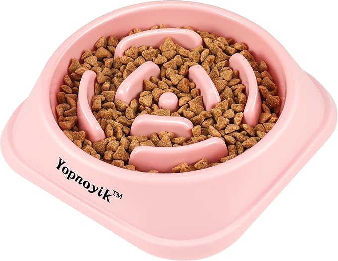 Slow Feeder Dog Bowls for Healthy Eating, Non-Slip and Anti-Choking Design, Reduces Bloating & Overeating for Large Dogs, Easy to Clean