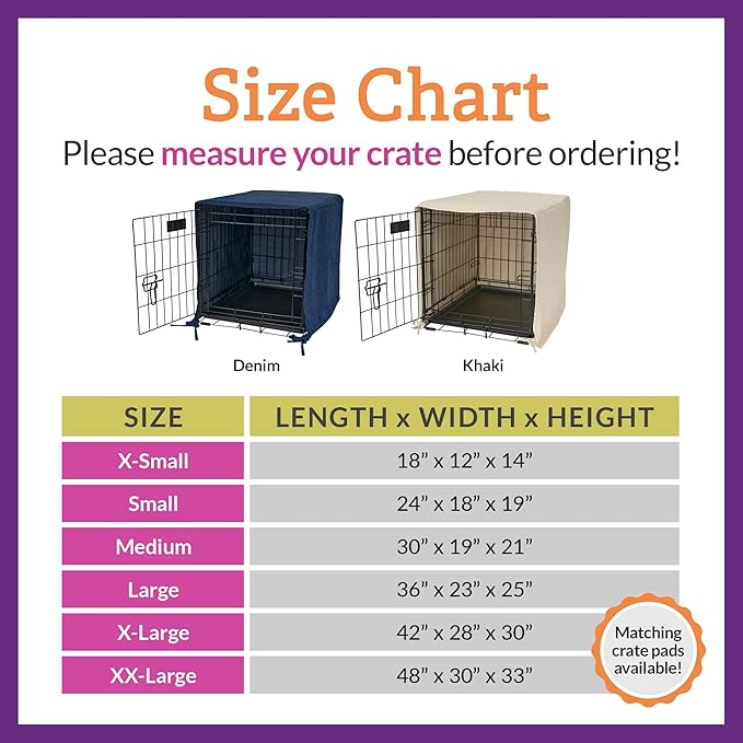 Pet Dreams Dog Crate Cover, Breathable, Dog Kennel Cover, Double Door, Dog Cage Covers for Dog Crates, Fabric Dog Crate Covers (Fits iCrates 18, 24, 30, 36, 42, 48 inches)