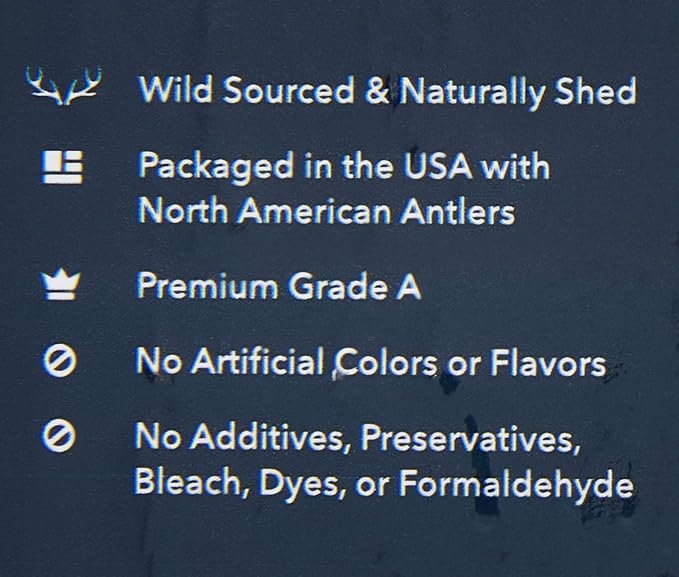 Amazon Brand – Wag Split Elk Antler, Naturally Shed, X-Large (Best for Dogs Over 45 lbs) (Pack of 4)