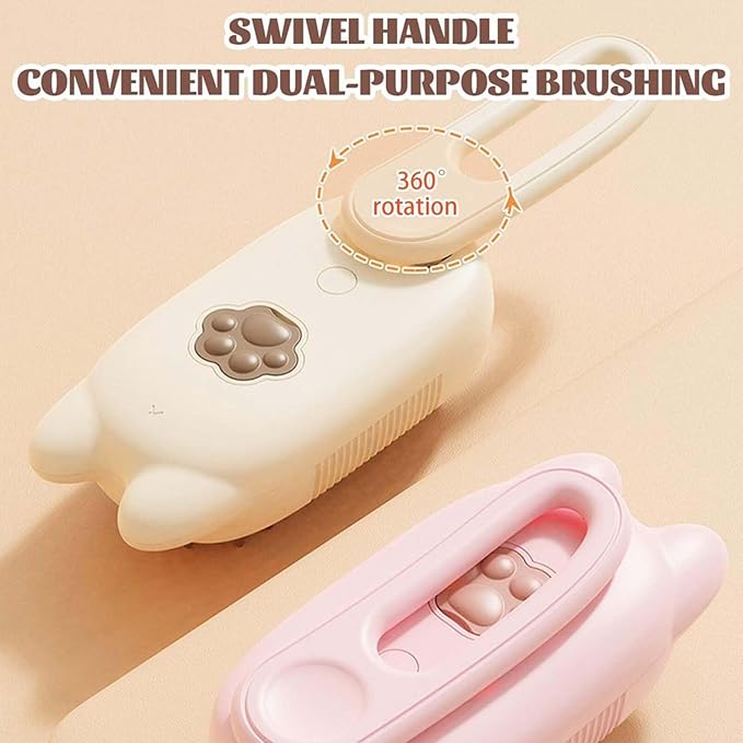 Cat Steam Brush for Shedding, Steam Brush for Indoor Cats, Water Brush, Cat Spray Mist Massaging Brush, Pet Hair Removal Brush, Suitable for Cats, Dogs and Rabbits, Cat Cleaning Brush