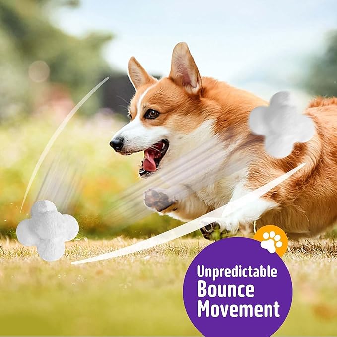 Durable Dog Chew Balls for Aggressive Chewers - Atom Teething Toys for Puppies, Medium and Large Dogs - 3 Pack