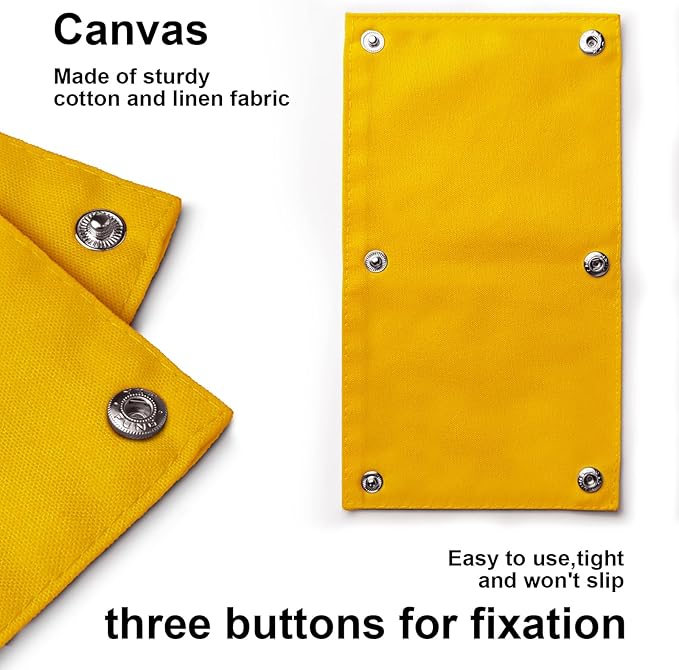 YROVWENQ Blind Dog Dog Leash Wrap with Visual Impairment Yellow Alert and Hanging ID Tag - Thoughtful Gift Idea for Pet Birthdays and More (Blind Dog Sleeve)