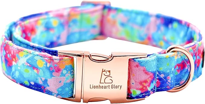 Lionheart glory Dog Collar Colorful Dog Collar Premium Collar Dogs Cute Pet Collar Gift for Small Medium Large Dog