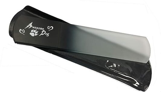 Awesome Dog Crystal Glass Dog Nail File Large