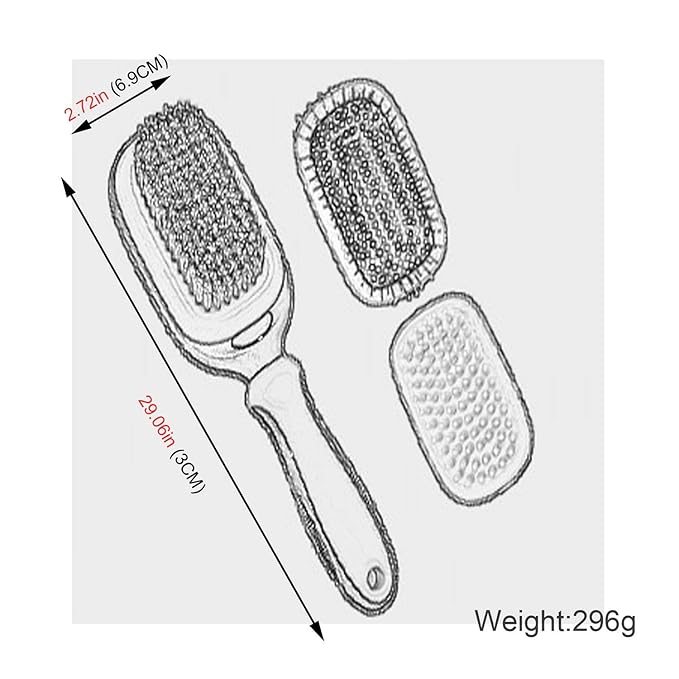 5 in 1 Pet Grooming Kit Dog Brush & Cat Brush Set 2 Sided Detachable Dematting Deshedding Comb for Stubborn Mats & Tangles,Hair Removing,Bath&Massage
