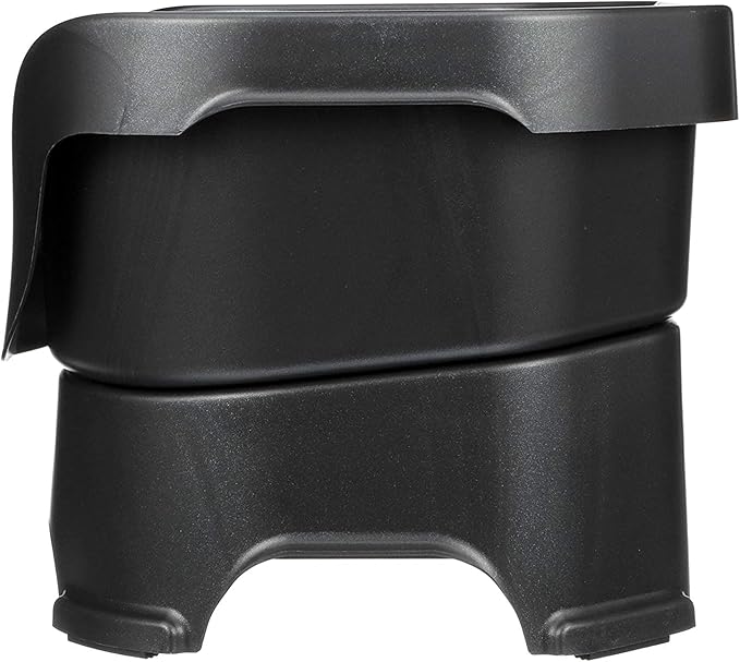 Neater Feeder Deluxe Mess Proof Dog Bowls Elevated Medium Sized Dog Breed – Made in USA – No Spill Raised Dog Food Bowl Stand – Stainless Steel Food and Water Bowl Set, Pet Feeding Station, Black