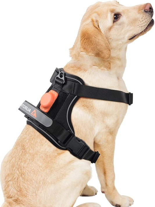 AUROTH Dog Harness for Large Dogs, Dog Vest Harness Large Size Dog, Large Dog Harness, No Pull Dog Harness for Large Dogs with Handle, Black L