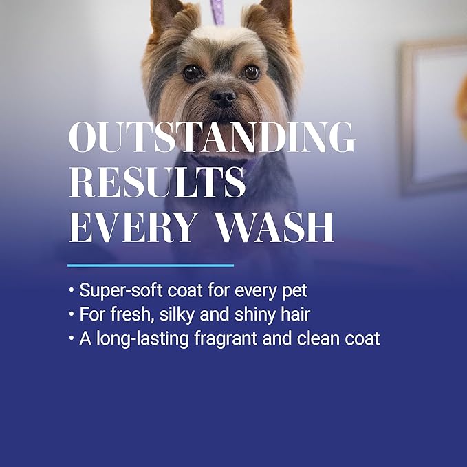 Chris Christensen Smartwash50 Hydrating Blend Ultra Concentrated Dog Shampoo, Makes Up to 50 Bottles, Groom Like A Professional, Delightfully Fragranced, Suitable for All Coats, Made in USA, 16 Oz