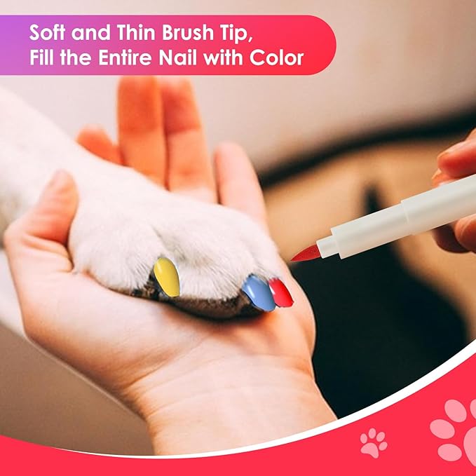 Dog Nail Polish Pen Quick Dry, Odorless, Pet Grooming Kit, Pet Nail Polish, Pet Costume, Dog Safe Paint, Pet Paint, Dog Safe Paint for Paws, Horse Safe Paint, Dog Friendly Nail Polish