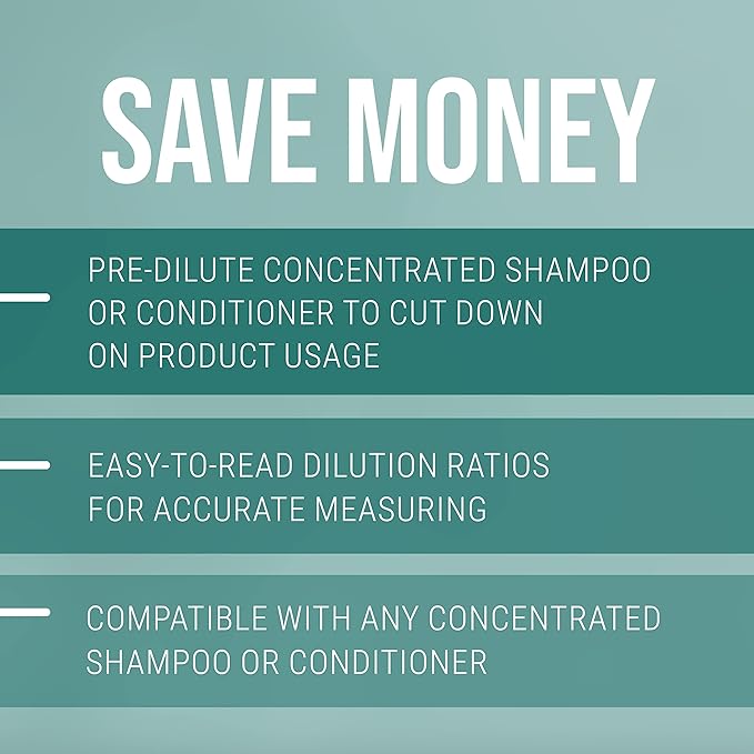 Nature's Specialties Mixing Bottle and Dog Shampoo Concentrate Bundle, Easy to Read Measurements Mixing Bottle 32 oz, Aloe Premium Dog Shampoo Conditioner Concentrate 16 oz