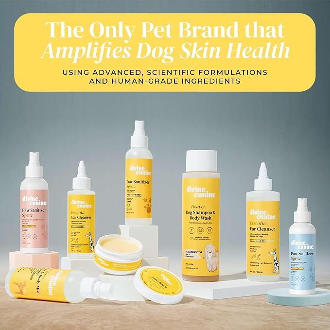 Heavenly Dog Shampoo & Body Wash - Anti-Itch - Dog Shampoos - pH Balanced Conditioning Dog Bath Blend with Collagen, Aloe, Coconut Milk, Vitamin E - Soothe Itchy Skin & Coat - 13.5oz