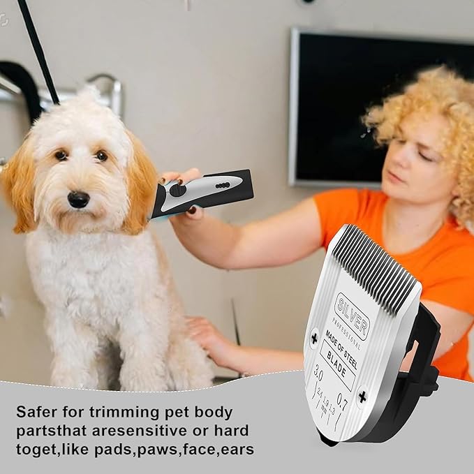 5 in 1 Replacement Blades Compatible with Wahl Bravura .Chromado，Creativa，Figura Dog Clippers for Dogs Grooming-(1PC)