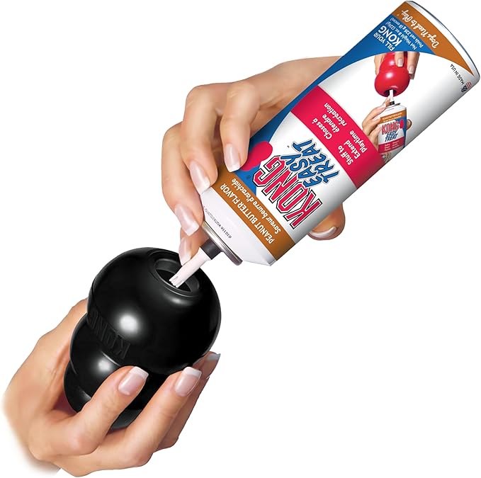 KONG Extreme Dog Toy - Fetch & Chew Toy - Treat-Filling Capabilities & Erratic Bounce for Extended Play Time Most Durable Natural Rubber Material - for Power Chewers - for Medium Dogs