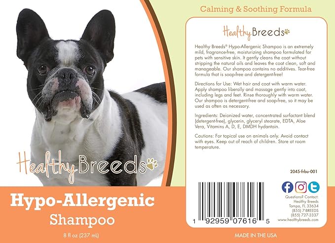 Healthy Breeds French Bulldog Hypo-Allergenic Shampoo 8 oz