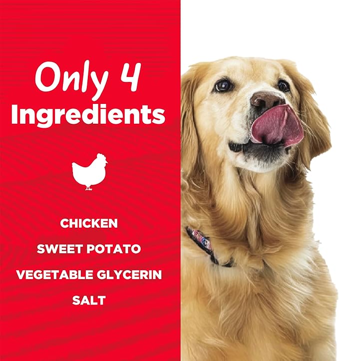 Chicken & Sweet Potato Jerky Tender Dog Treats, High Protein, Low Fat, No Artificial Colors, 16 oz