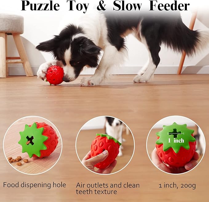 MewaJump Dog Chew Toy, 3 Pack Dog Toys for Aggressive Chewers, Tough Rubber Dog Toy, Puzzle Pet Toys Large Breed, Puppy Teething Chew Toys, Interactive Durable Toy for Medium and Large Dog