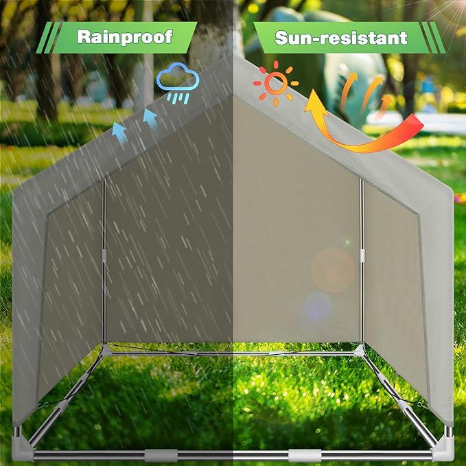 Dog Shade Shelter Outdoor Large Tent Dog House for Large Dogs, Outdoor Dog Tent, Outside Sun Rain Canopy Pet House for Cats, Rabbits and Other Pets.