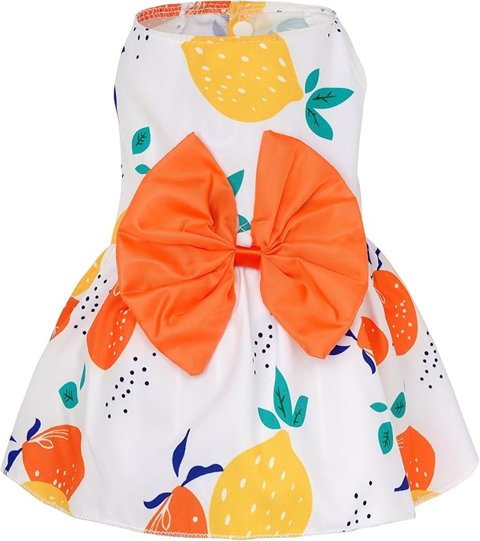 choyaxo Floral Dog Dress Cute Dog Skirt Pet Dress Summer Pet Clothes for Puppy Small Cats