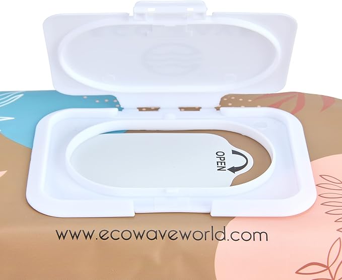 Eco Wave Hypoallergenic Plant-Based Pet Wipes, Dog and Cat Grooming Wipes for Face, Ears, Body, Butt, and Paws, Fragrance Free, Compostable, 100 Count