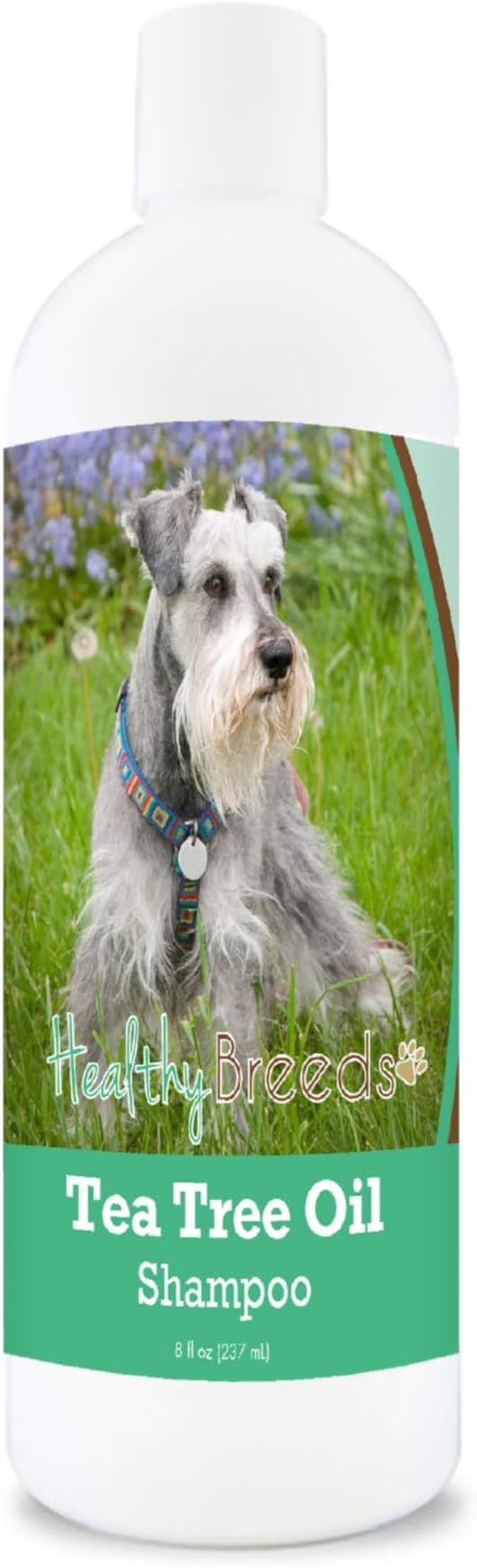 Healthy Breeds Miniature Schnauzer Tea Tree Oil Shampoo – Formulated for Dry, Irritated Skin – Reduce Dandruff – Wintergreen Scent – 8 oz